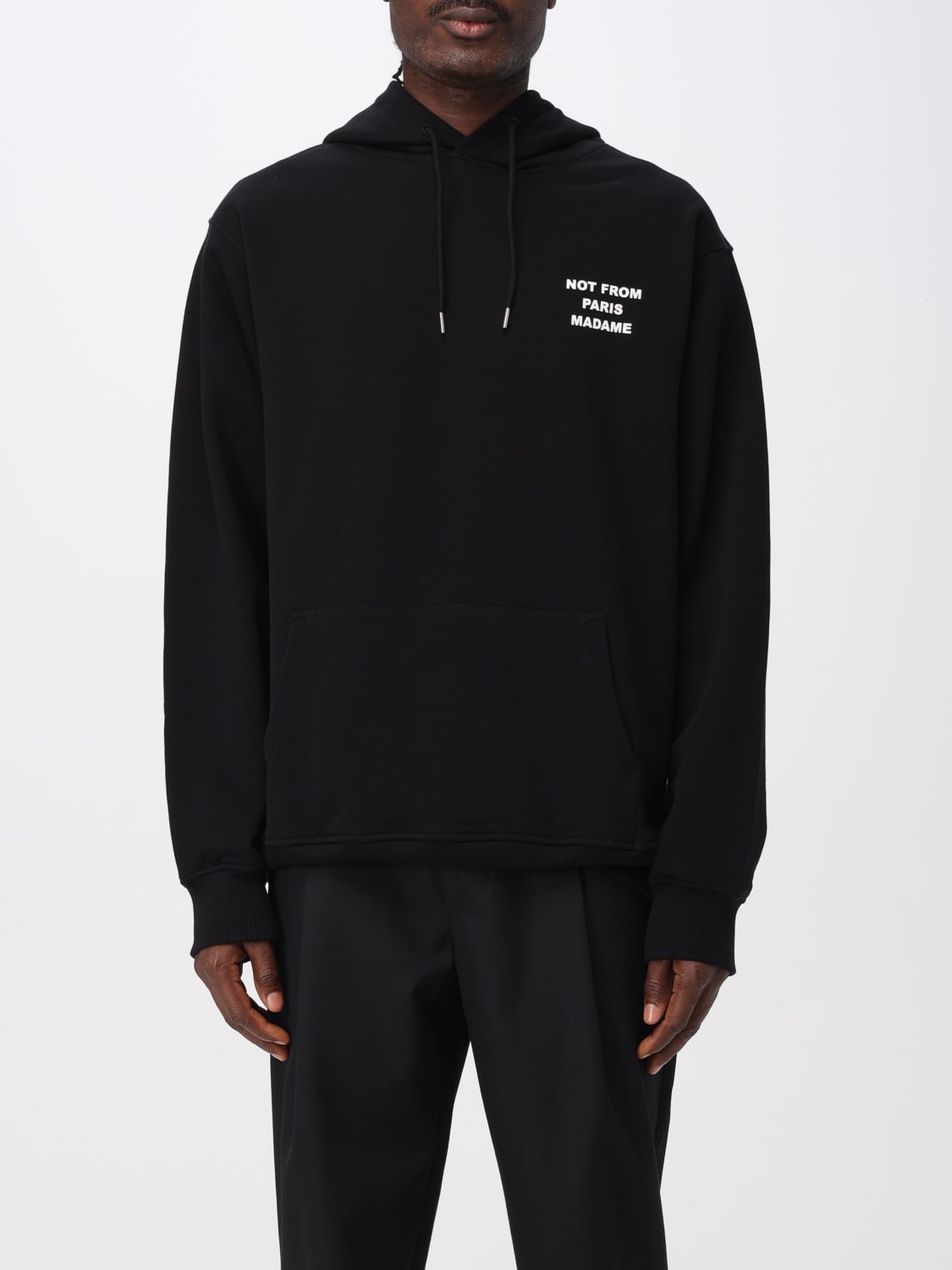 DRÔLE DE MONSIEUR SWEATSHIRT: Sweatshirt men Drôle De Monsieur, Black - Img 1