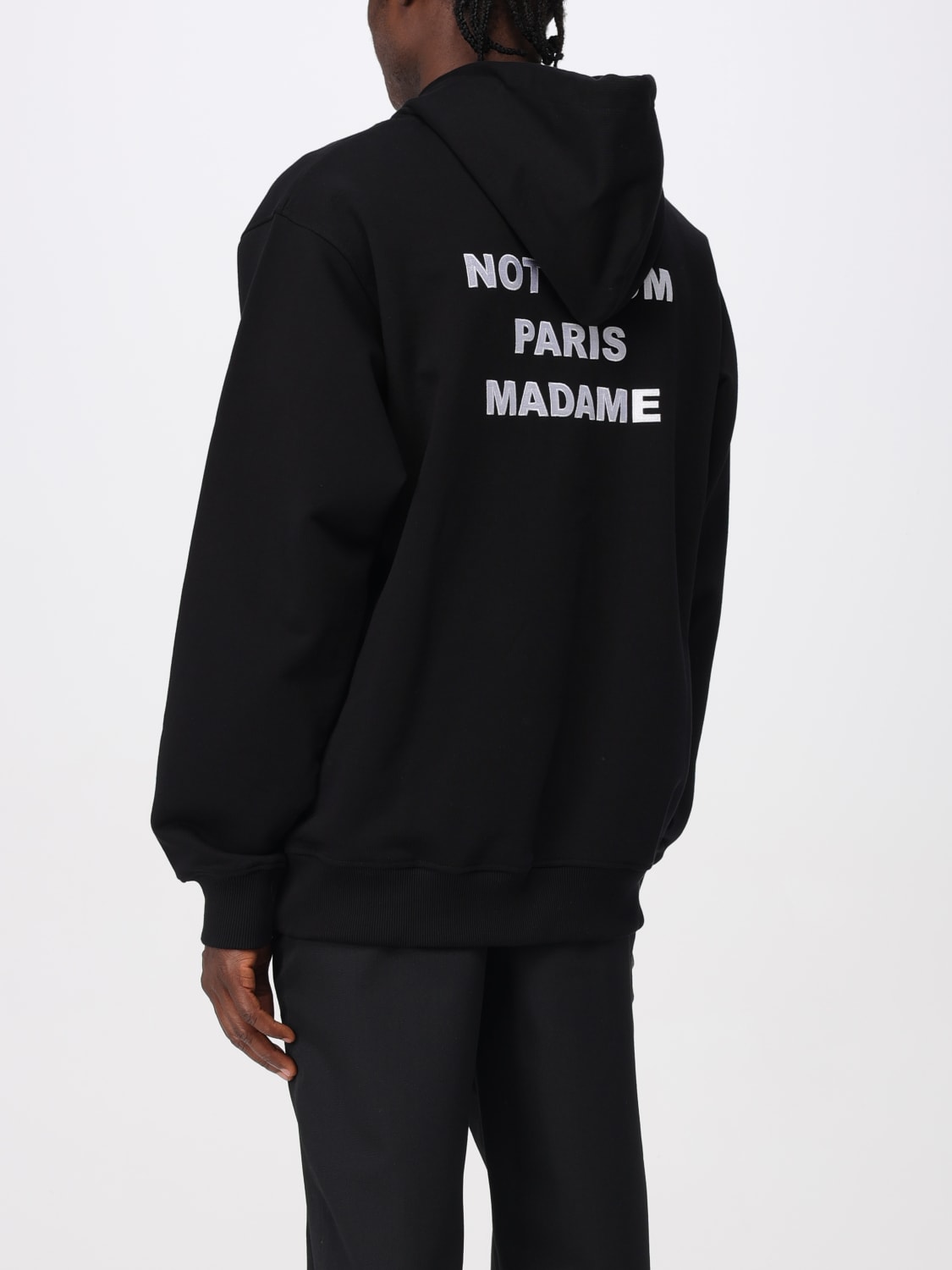 DRÔLE DE MONSIEUR SWEATSHIRT: Sweatshirt men Drôle De Monsieur, Black - Img 2