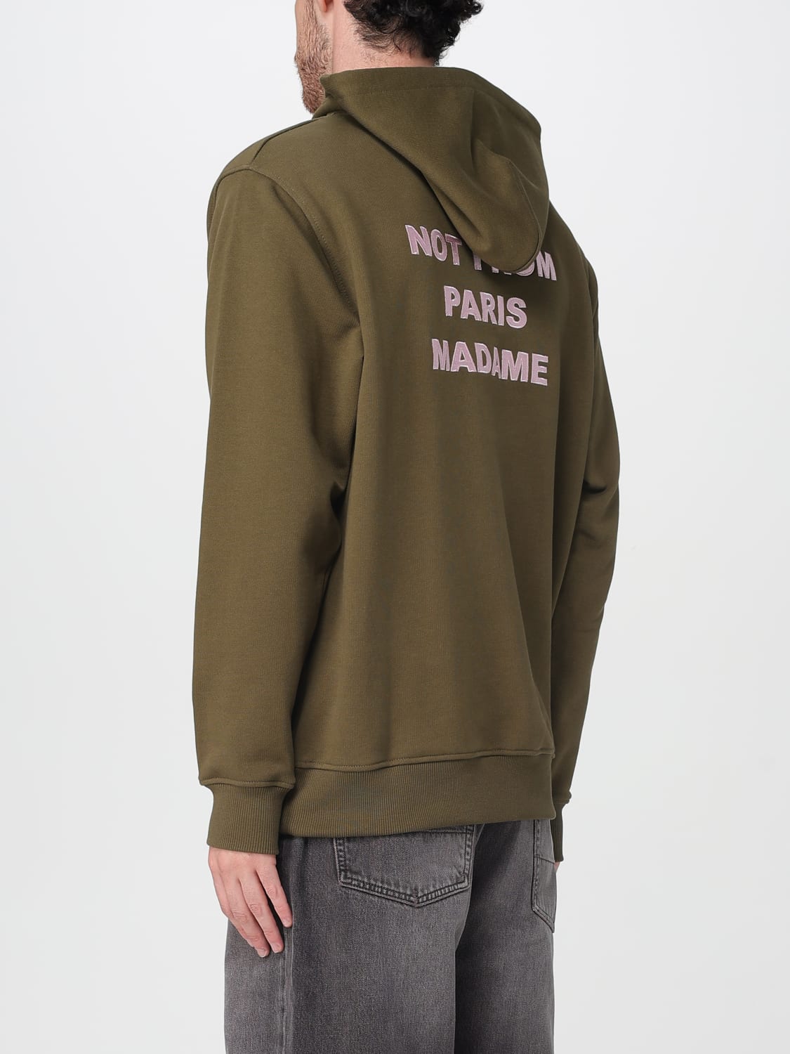 DRÔLE DE MONSIEUR SWEATSHIRT: Sweatshirt men Drôle De Monsieur, Kaki - Img 2