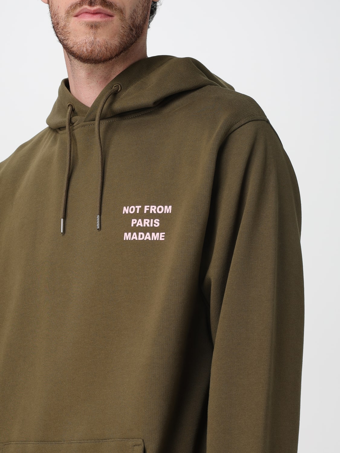 DRÔLE DE MONSIEUR SWEATSHIRT: Sweatshirt men Drôle De Monsieur, Kaki - Img 3