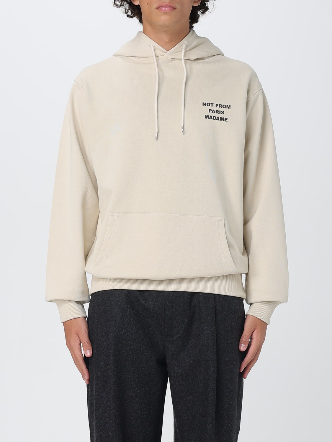 DRÔLE DE MONSIEUR SWEATSHIRT: Sweatshirt men Drôle De Monsieur, Mastic - Img 1