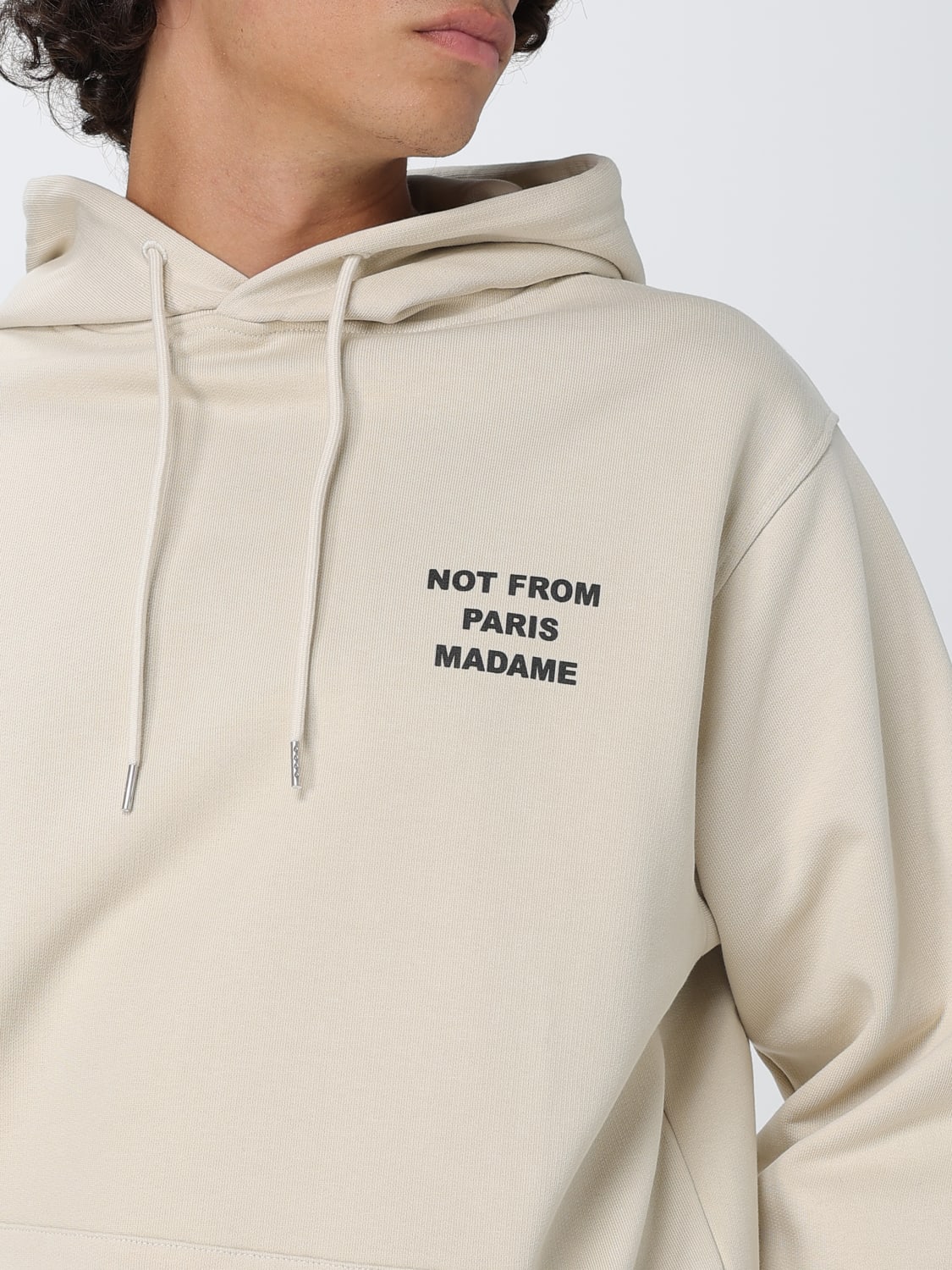 DRÔLE DE MONSIEUR SWEATSHIRT: Sweatshirt men Drôle De Monsieur, Mastic - Img 3