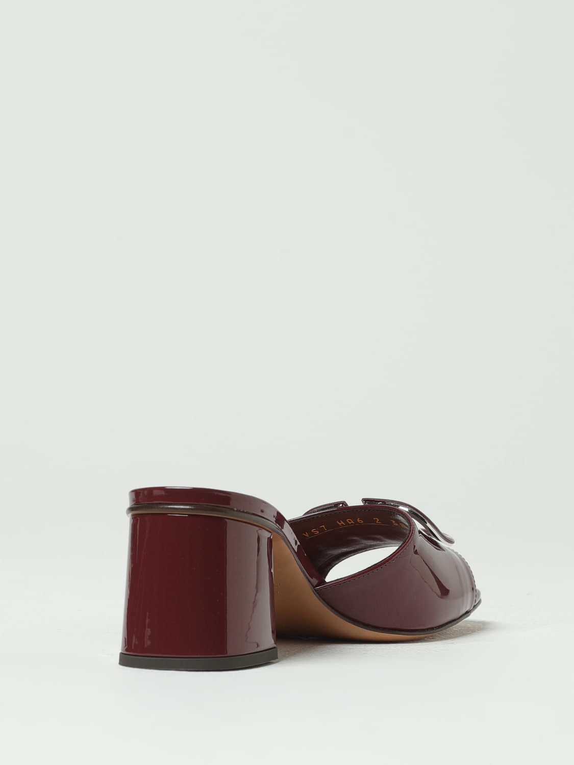 VALENTINO GARAVANI HEELED SANDAL: Shoes woman Valentino Garavani, Burgundy - Img 3