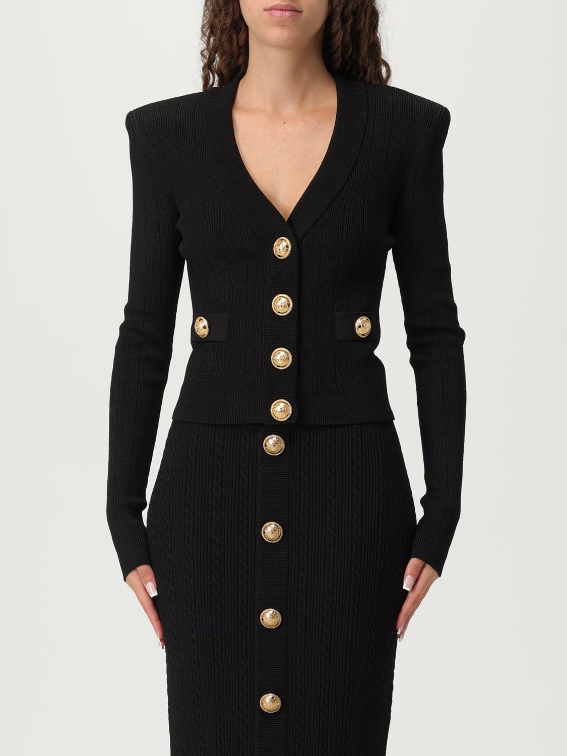 BALMAIN JERSEY: Jersey mujer Balmain, Negro - Img 1