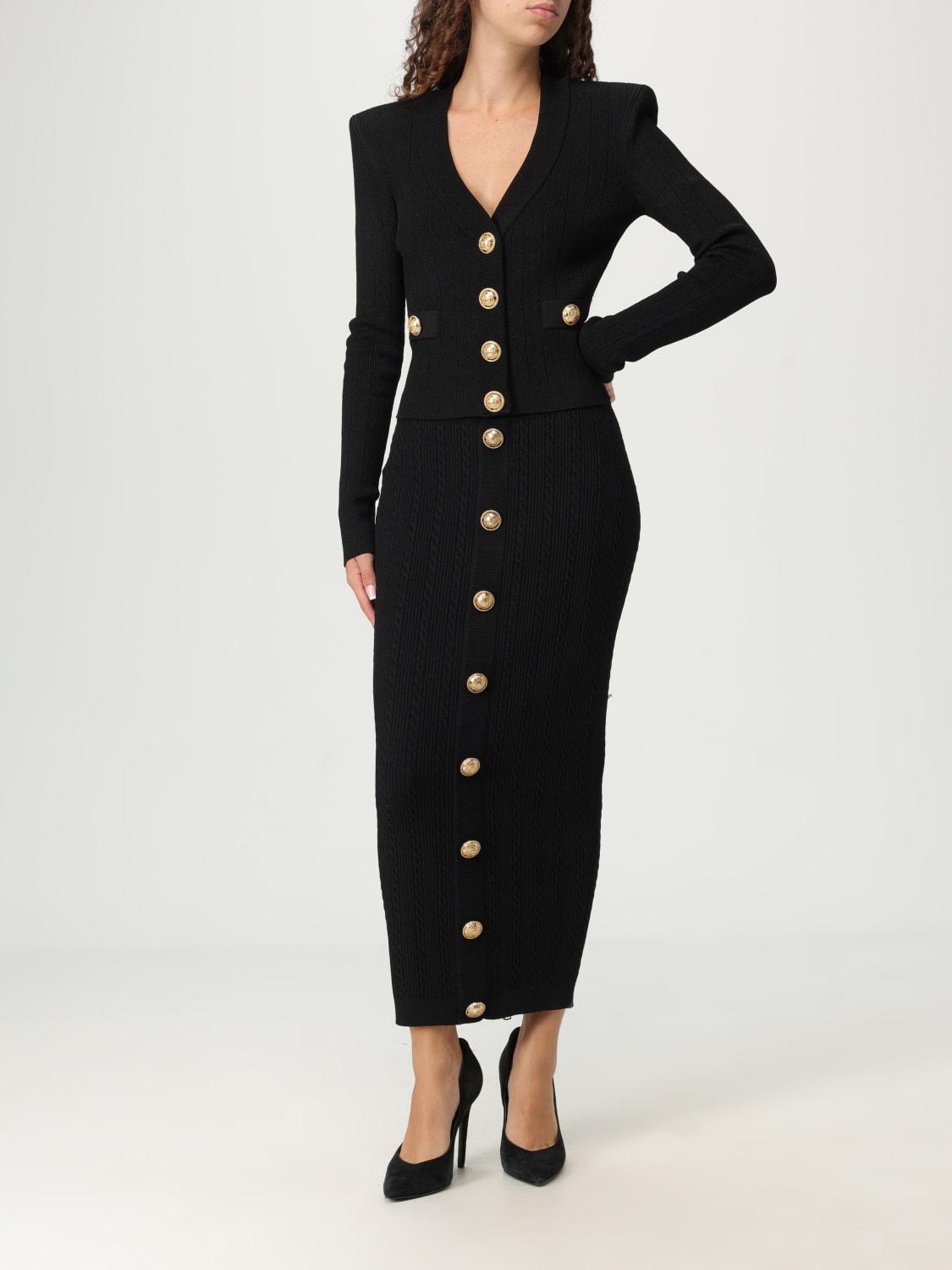 BALMAIN JERSEY: Jersey mujer Balmain, Negro - Img 2