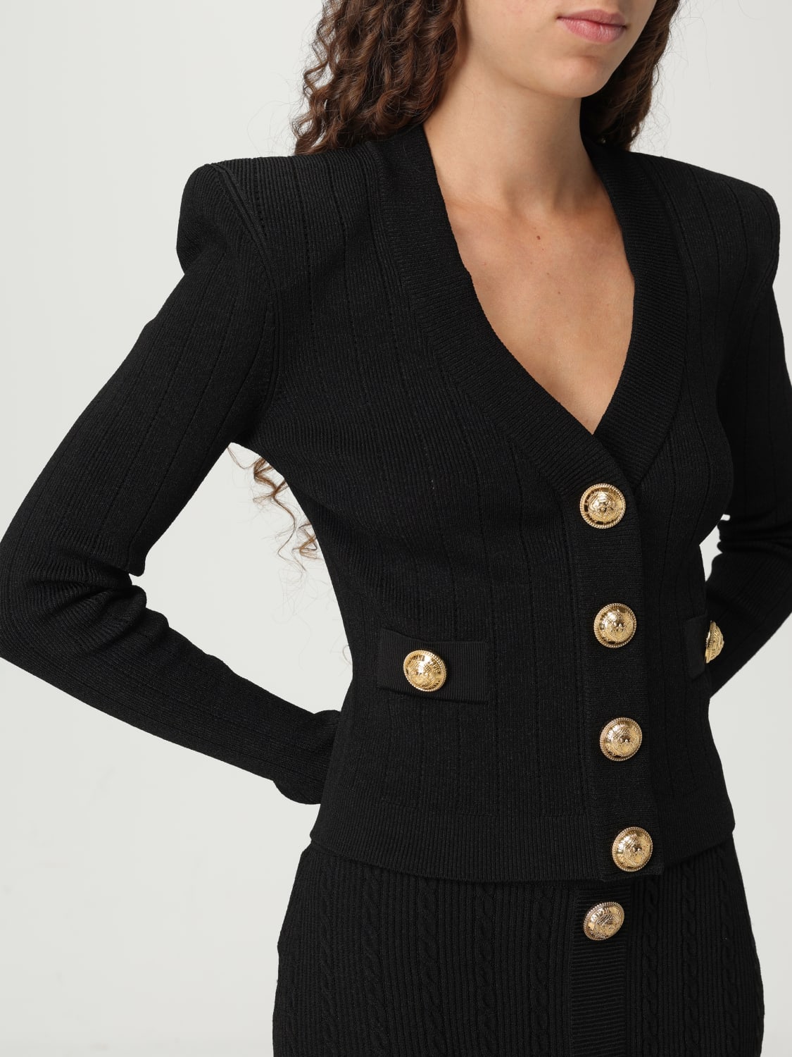 BALMAIN JERSEY: Jersey mujer Balmain, Negro - Img 5