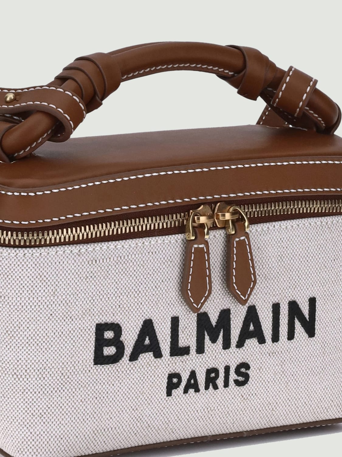 BALMAIN MINI BAG: Mini bag woman Balmain, Brown - Img 3
