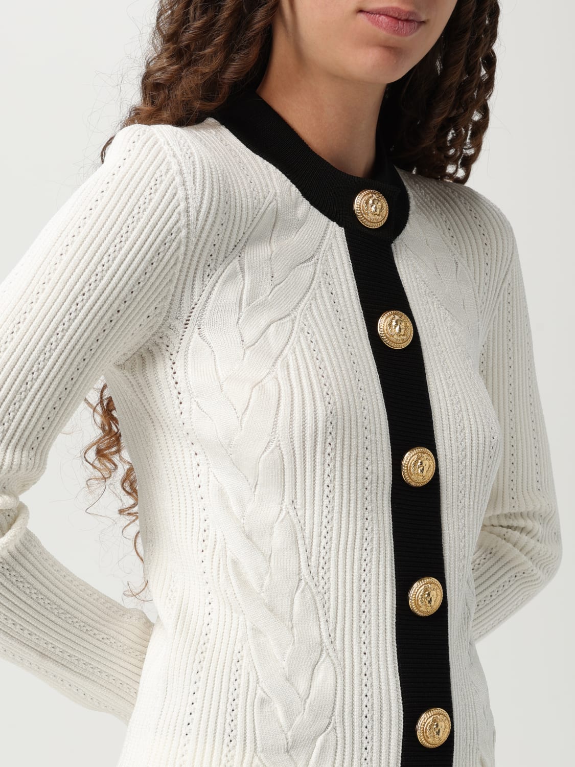 BALMAIN JERSEY: Jersey mujer Balmain, Blanco - Img 5