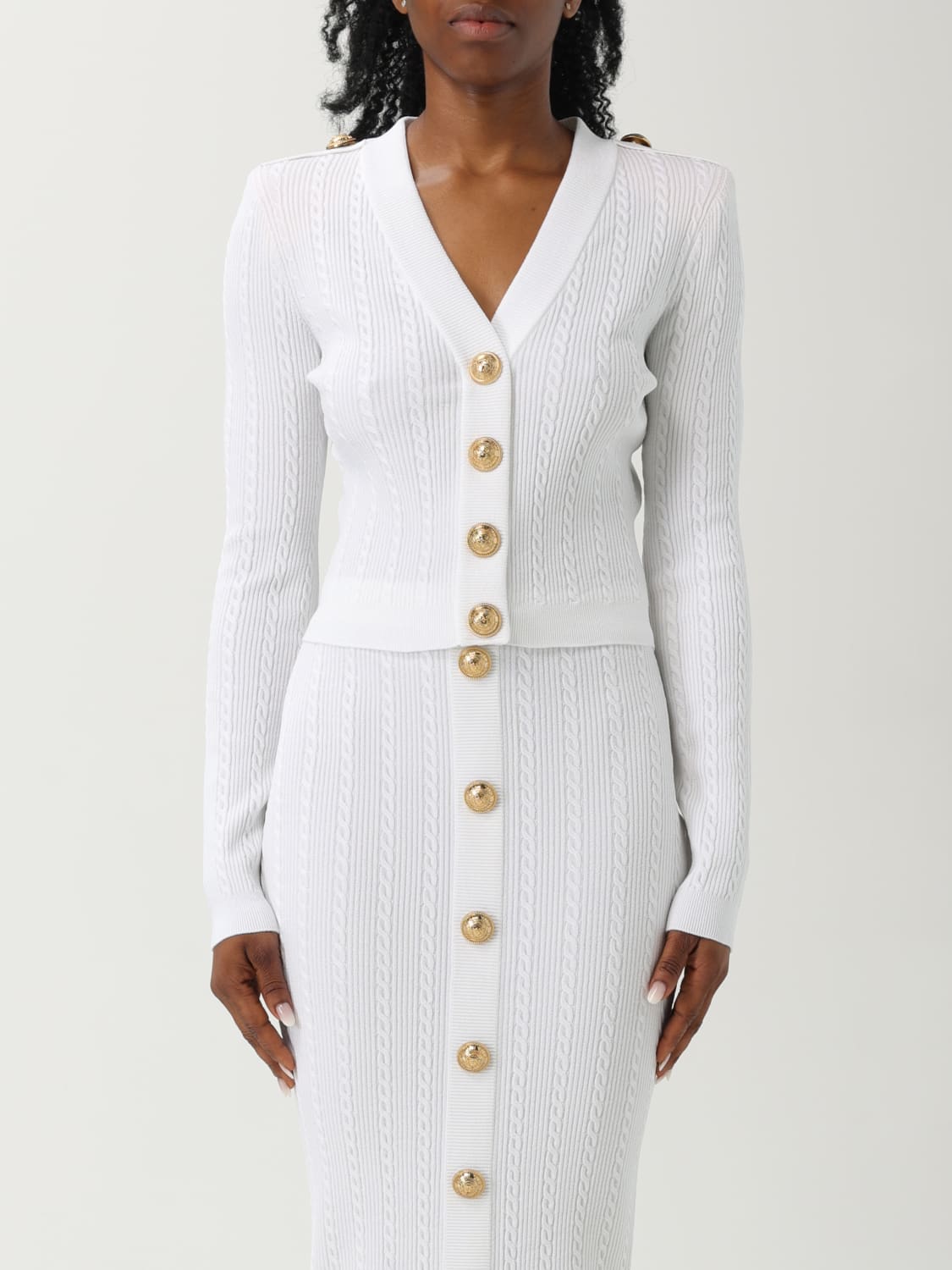 BALMAIN JERSEY: Jersey mujer Balmain, Blanco - Img 1