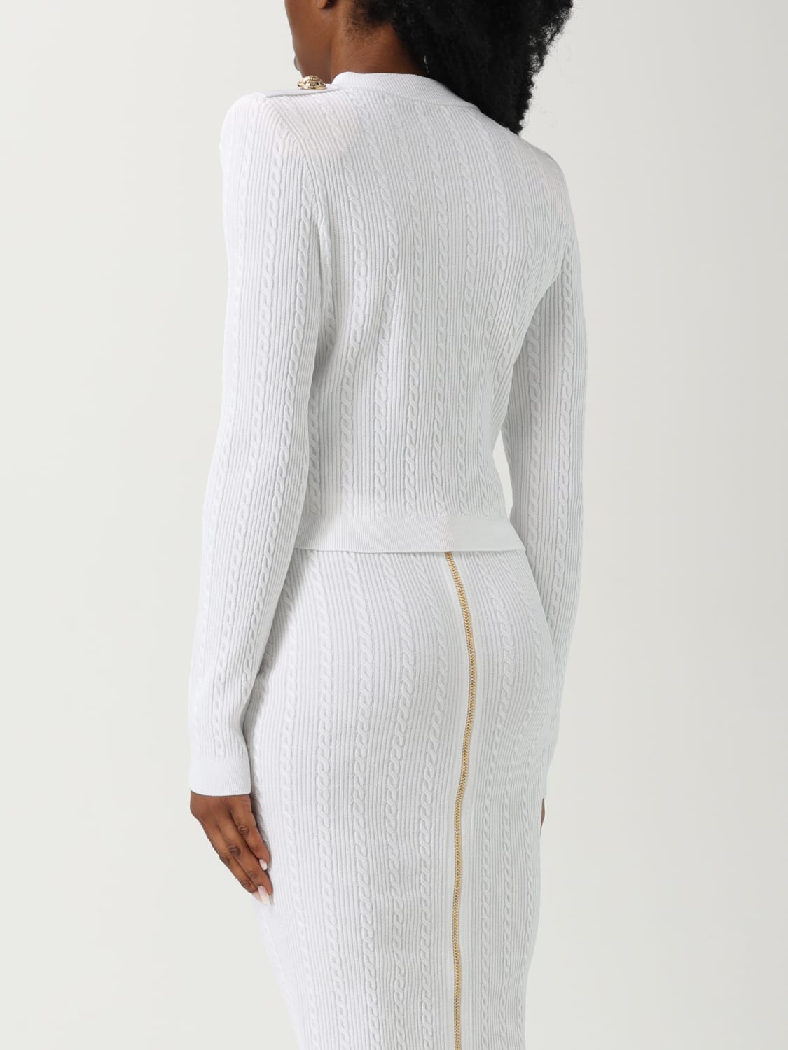 BALMAIN JERSEY: Jersey mujer Balmain, Blanco - Img 3