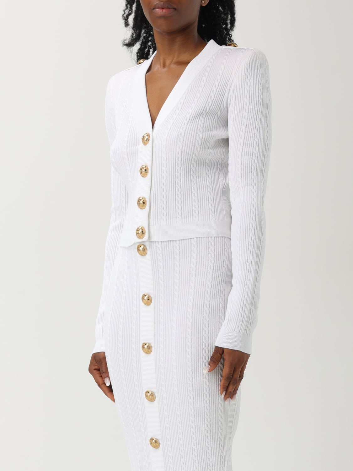 BALMAIN JERSEY: Jersey mujer Balmain, Blanco - Img 4