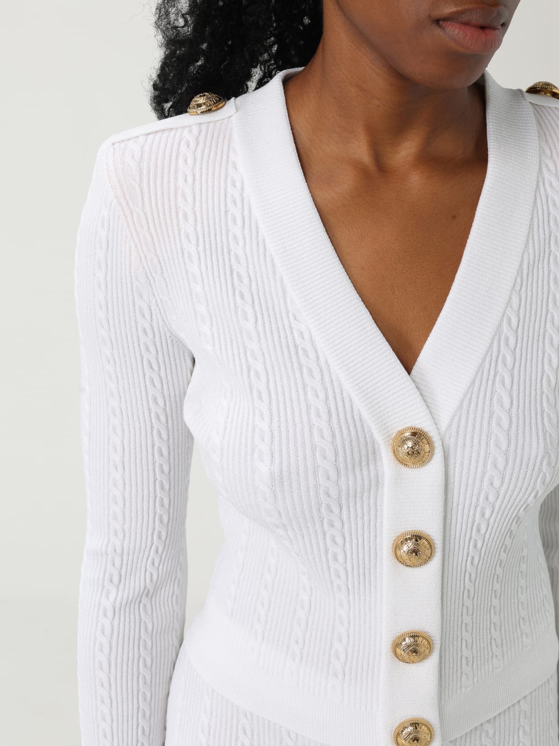 BALMAIN JERSEY: Jersey mujer Balmain, Blanco - Img 5