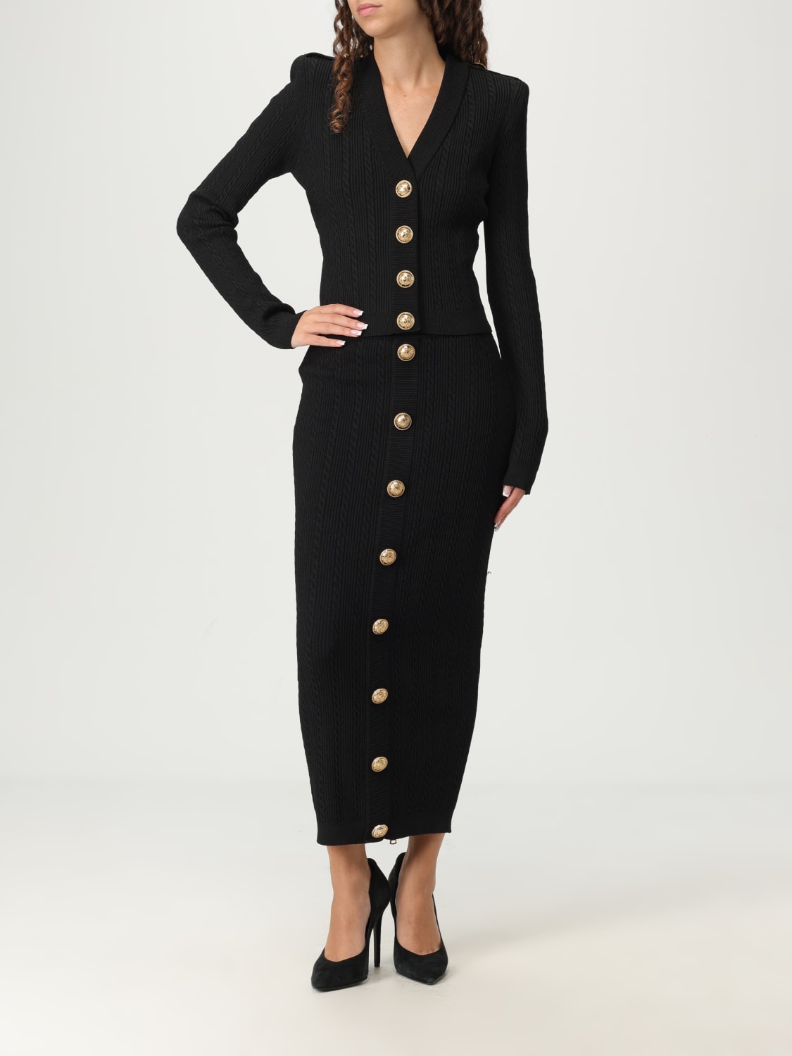 BALMAIN PULLOVER: Pullover damen Balmain, Schwarz - Img 2