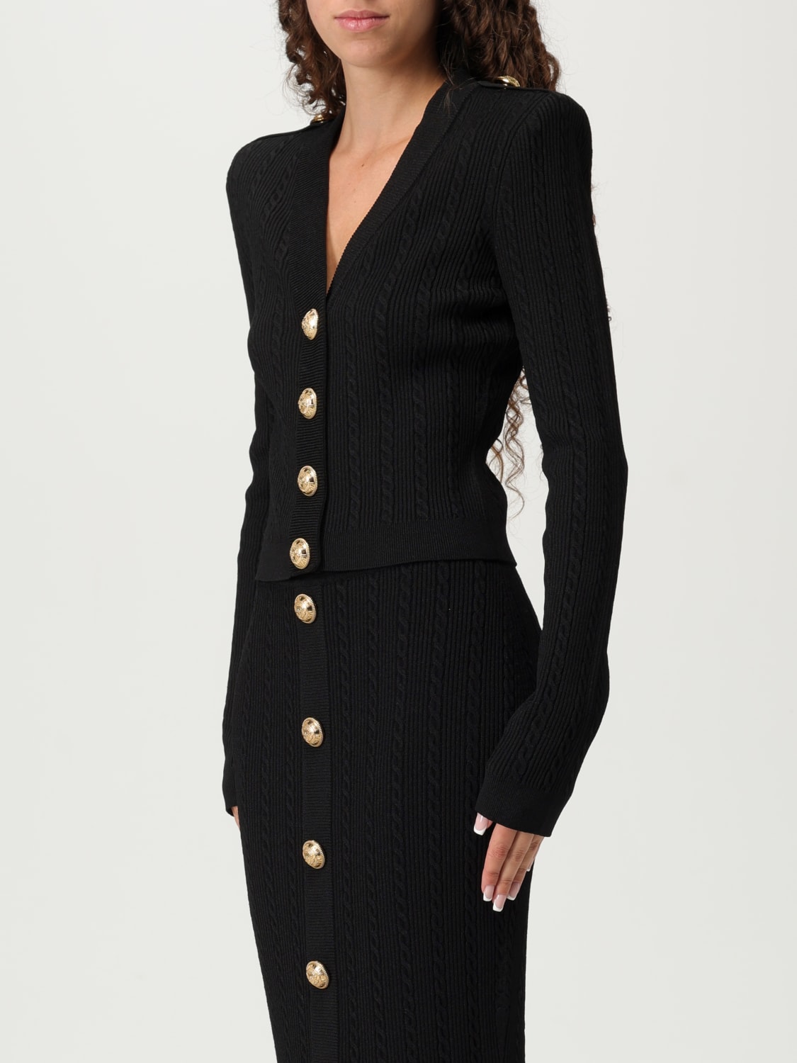 BALMAIN PULLOVER: Pullover damen Balmain, Schwarz - Img 4