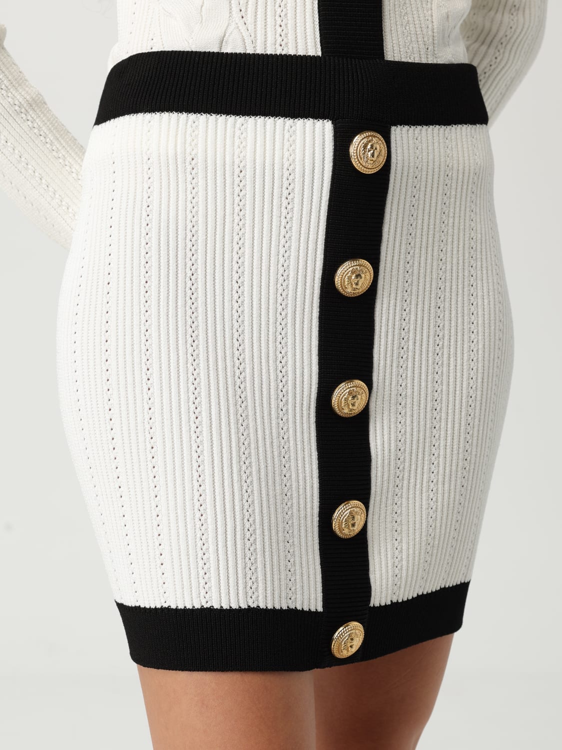 BALMAIN FALDA: Falda mujer Balmain, Blanco - Img 5