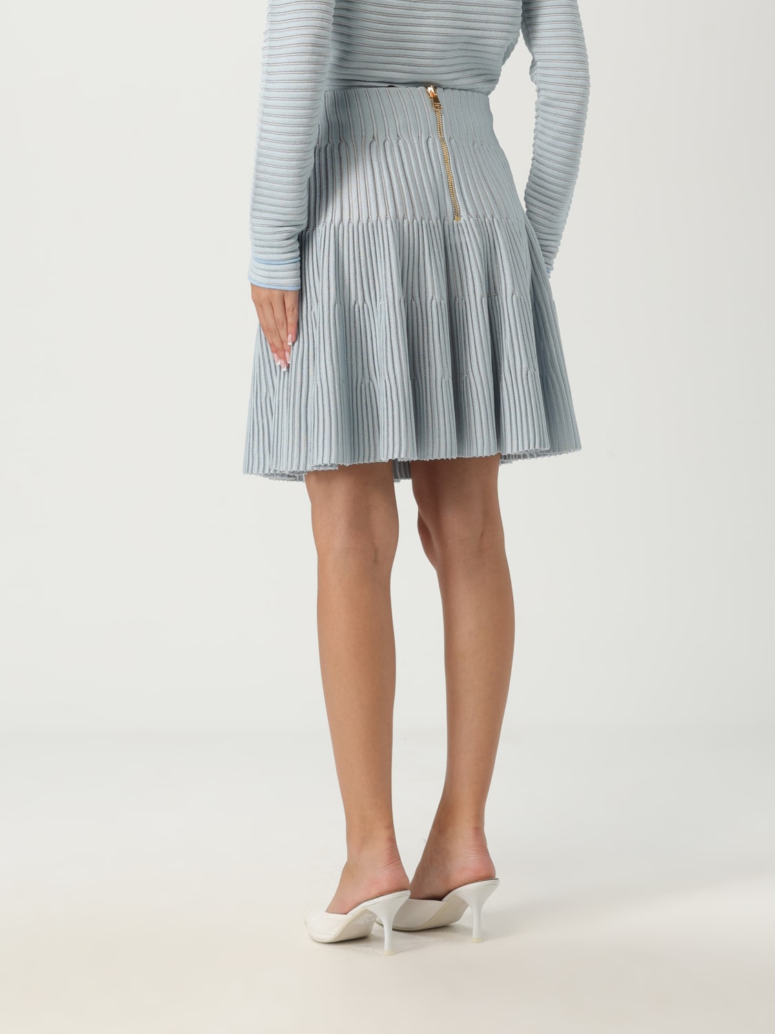 BALMAIN スカート: スカート レディース Balmain, ブルー - Img 3