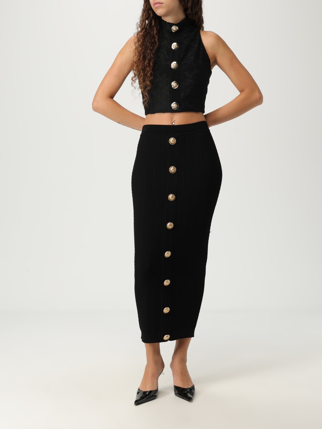 BALMAIN JUPE: Jupe femme Balmain, Noir - Img 2