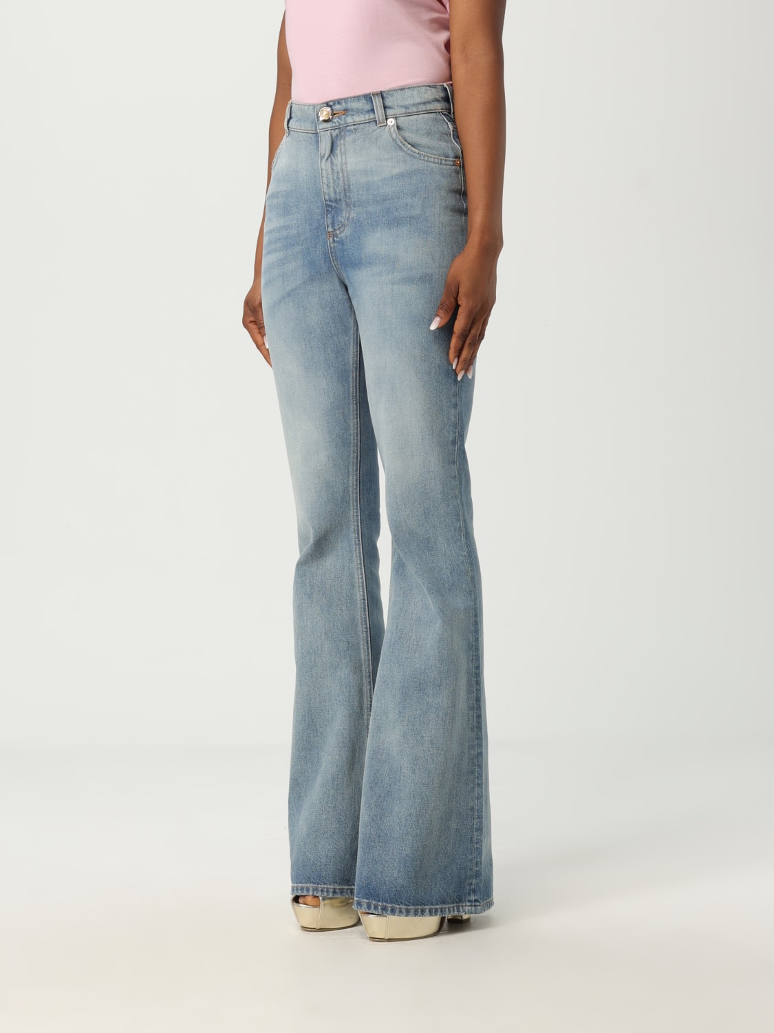 BALMAIN VAQUEROS: Pantalón mujer Balmain, Azul Oscuro - Img 4