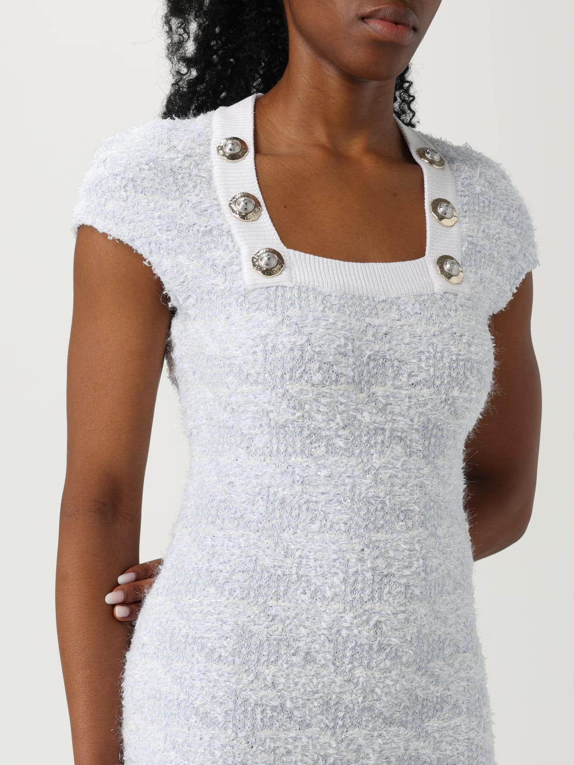 BALMAIN DRESS: Dress woman Balmain, Blue - Img 4