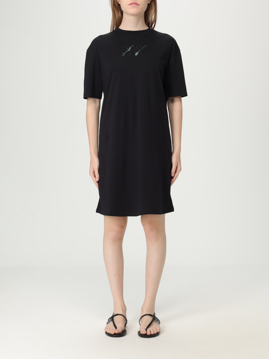 ワンピース ARMANI EXCHANGE Woman Dress Black XW000378AF10354 UC001 ARMANI EXCHANGE: Dress woman - Black | Armani Exchange dress