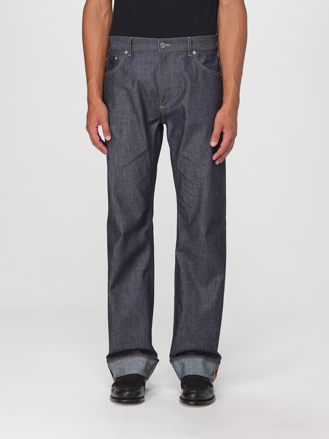BOTTEGA VENETA JEANS: Pants men Bottega Veneta, Indigo - Img 1