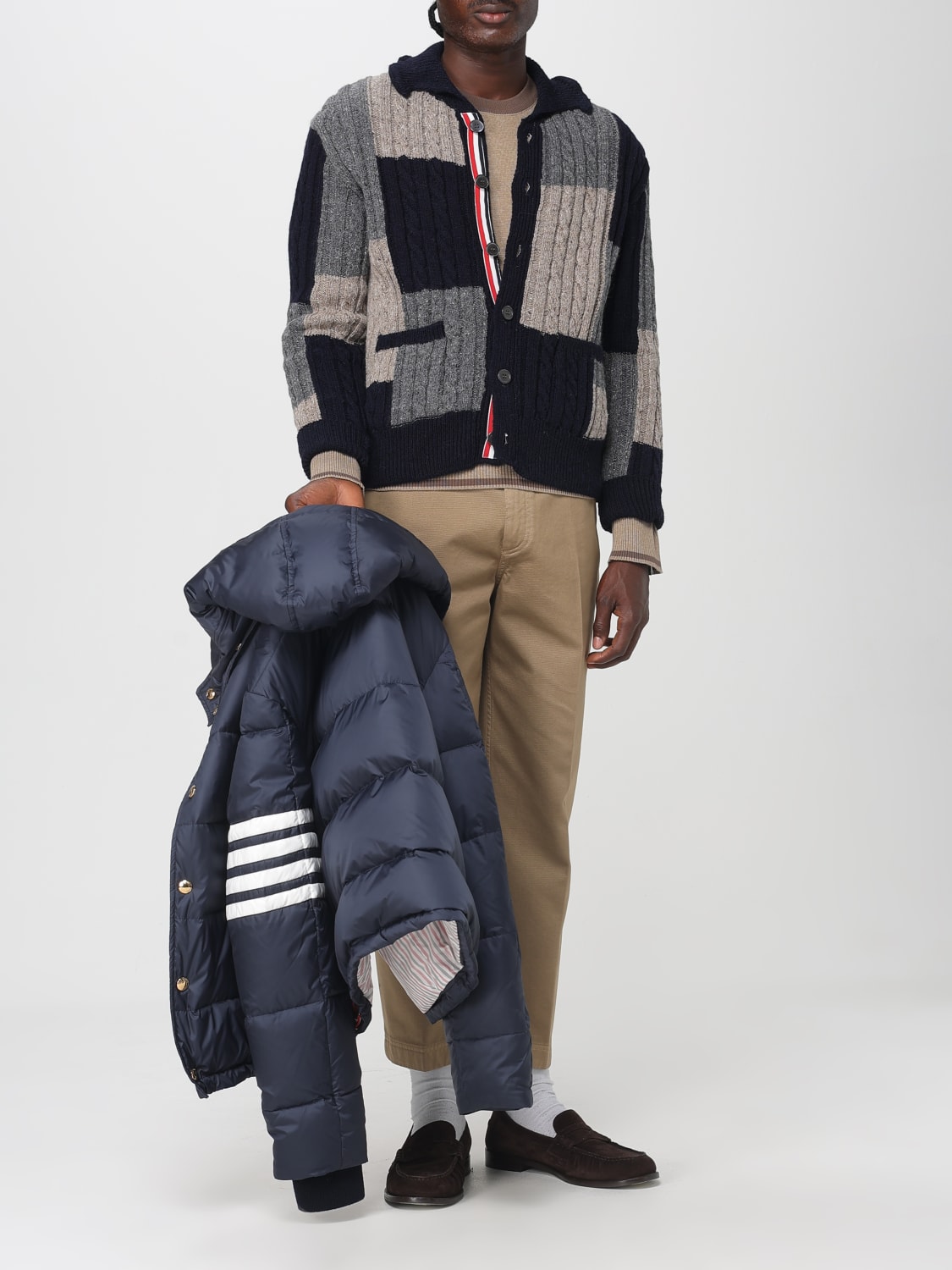 THOM BROWNE SWEATER: Sweater men Thom Browne, Navy - Img 2