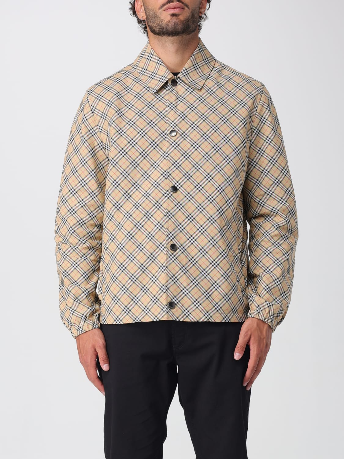 BURBERRY JACKET: Jacket men Burberry, Sand - Img 1