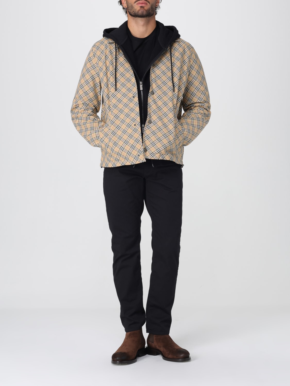 BURBERRY JACKET: Jacket men Burberry, Sand - Img 2