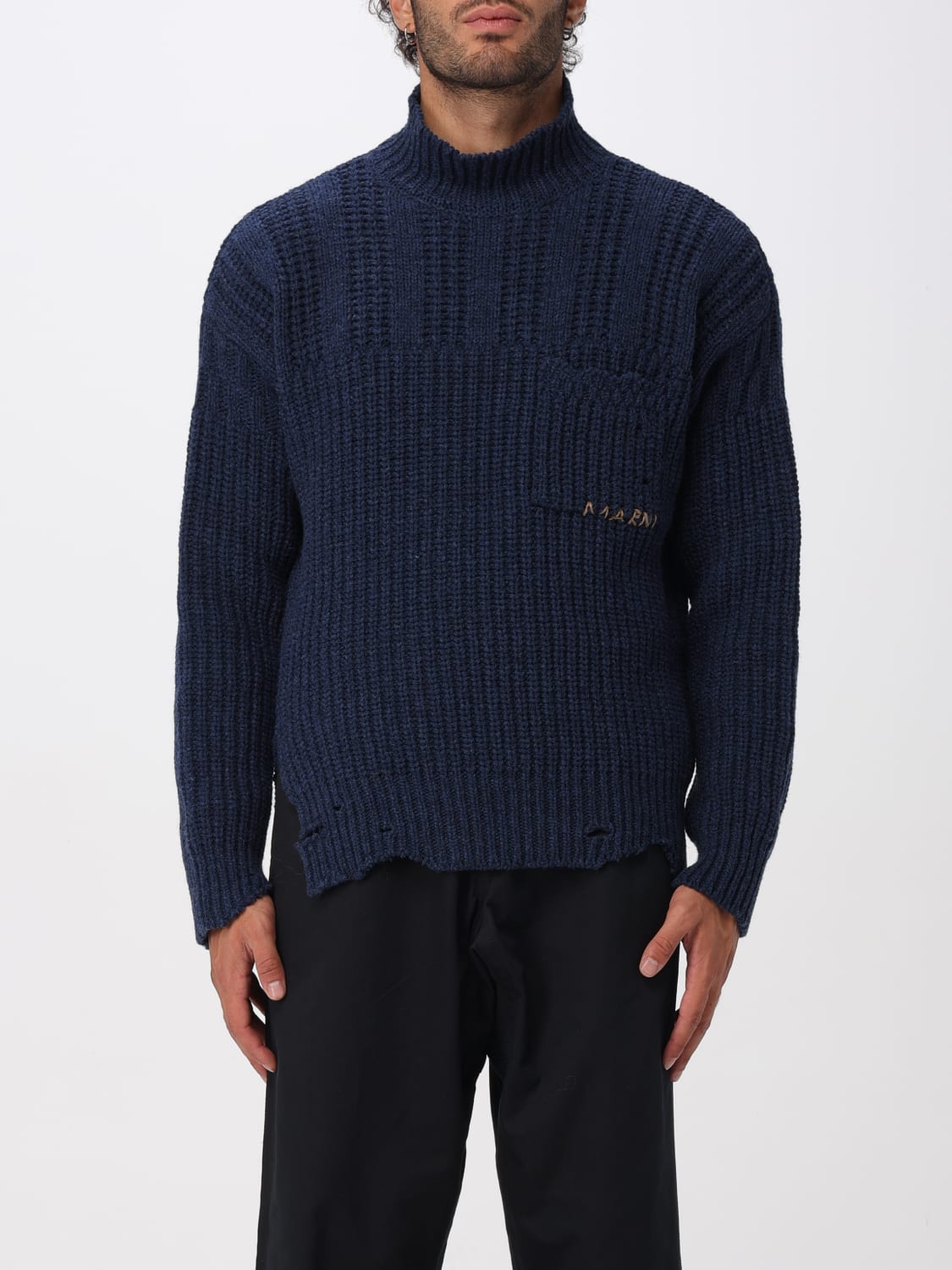 MARNI SWEATER: Sweater men Marni, Blue - Img 1