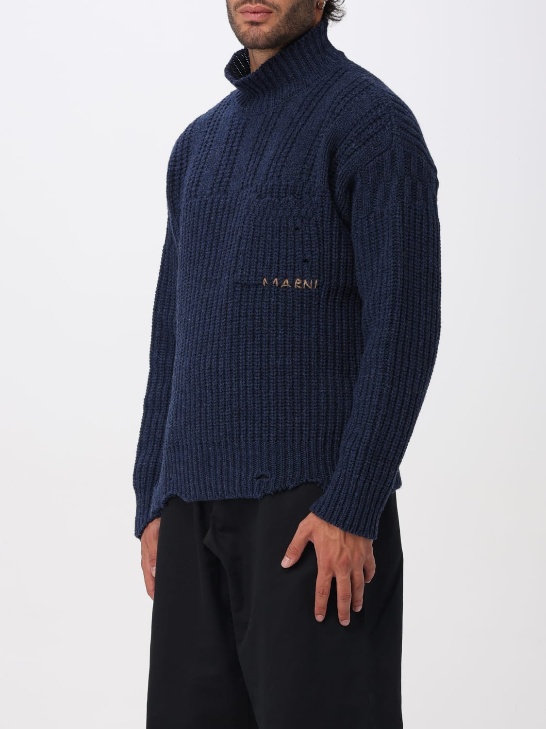 MARNI SWEATER: Sweater men Marni, Blue - Img 4