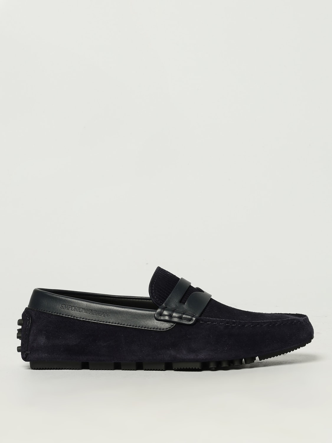 EMPORIO ARMANI LOAFERS: Loafers men Emporio Armani, Blue - Img 1