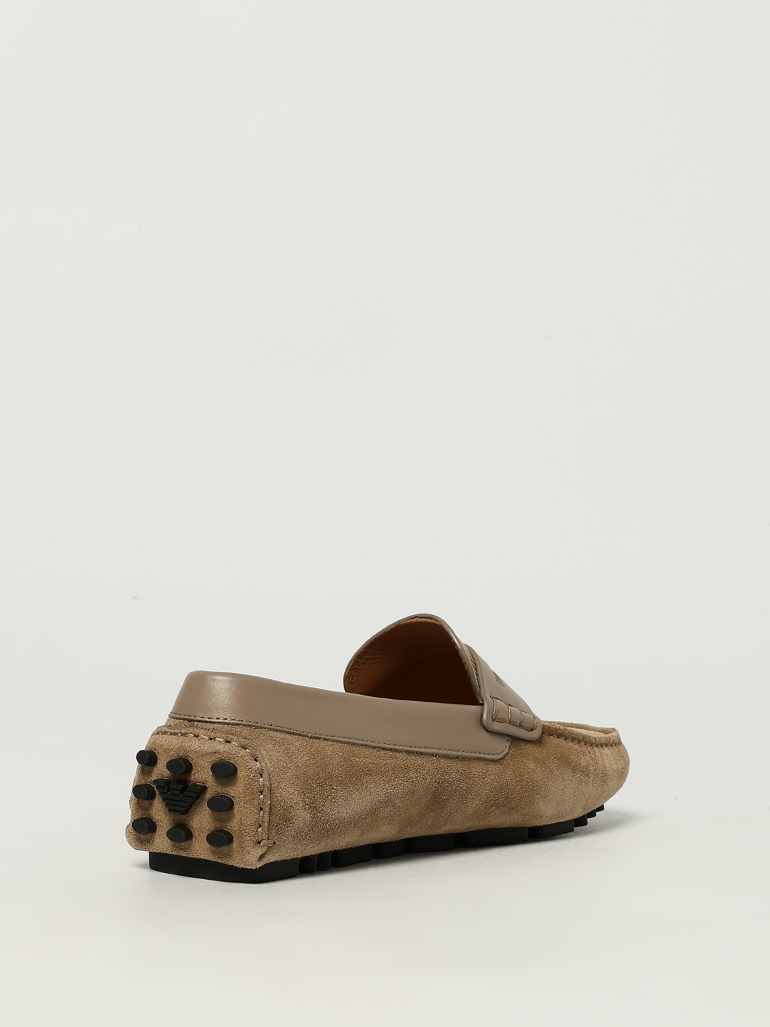 EMPORIO ARMANI LOAFERS: Loafers men Emporio Armani, Beige - Img 3