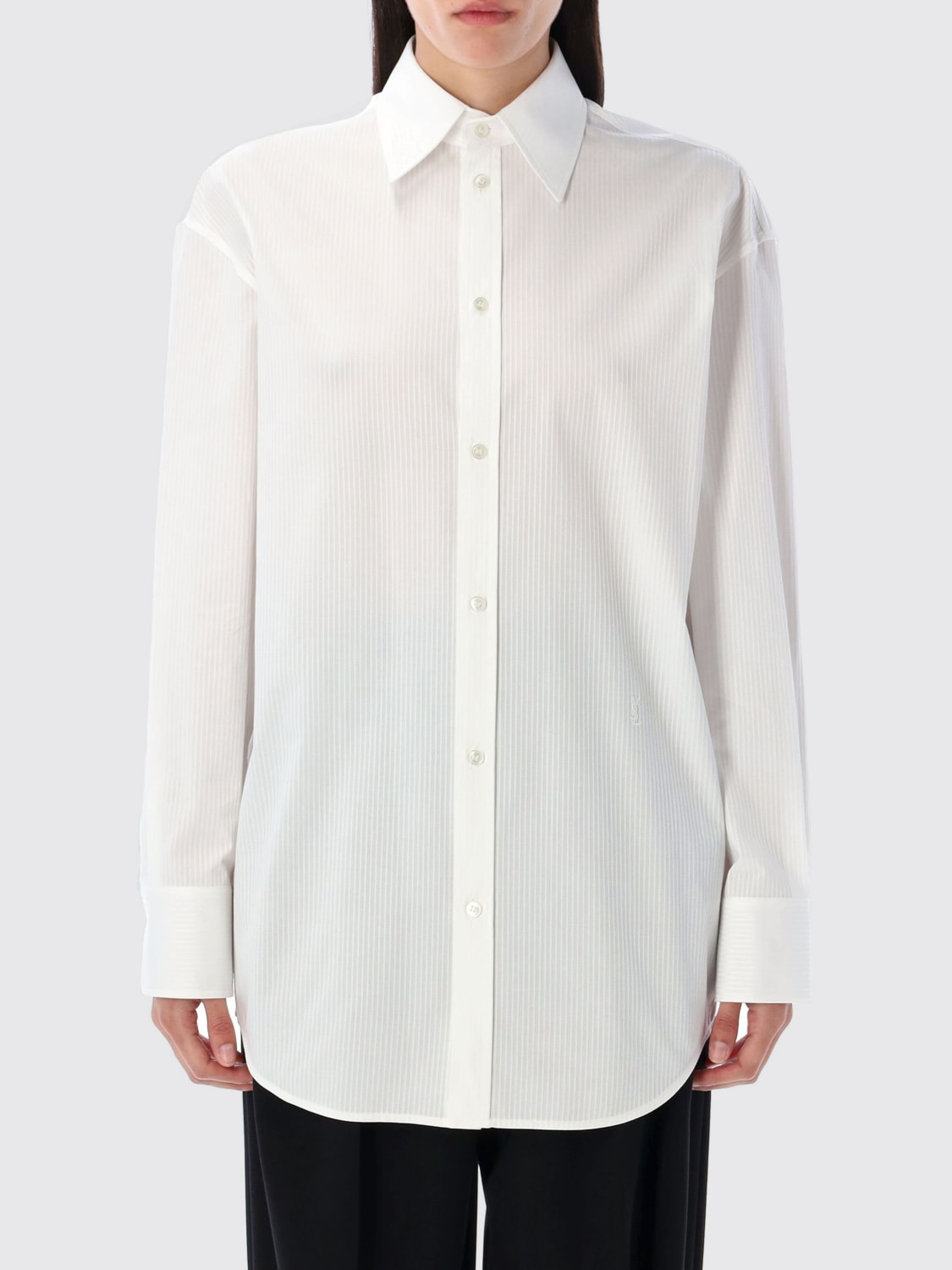 SAINT LAURENT SHIRT: Shirt woman Saint Laurent, White - Img 1
