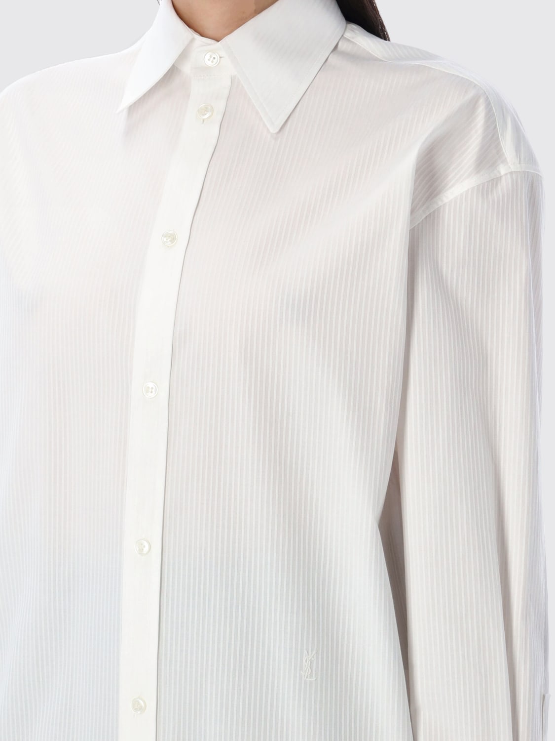 SAINT LAURENT SHIRT: Shirt woman Saint Laurent, White - Img 3
