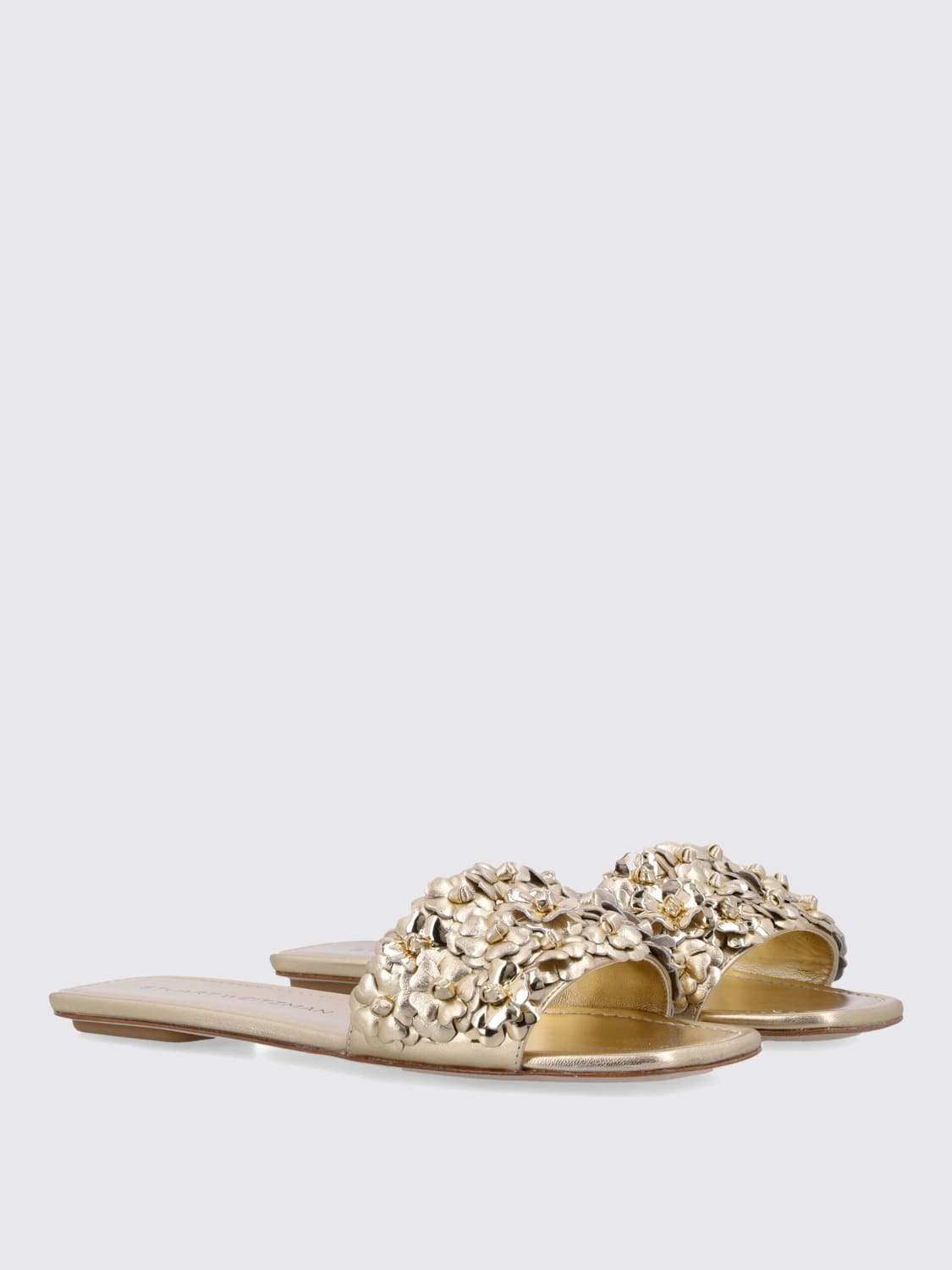 STUART WEITZMAN FLAT SANDAL: Flat shoes woman Stuart Weitzman, Gold - Img 2