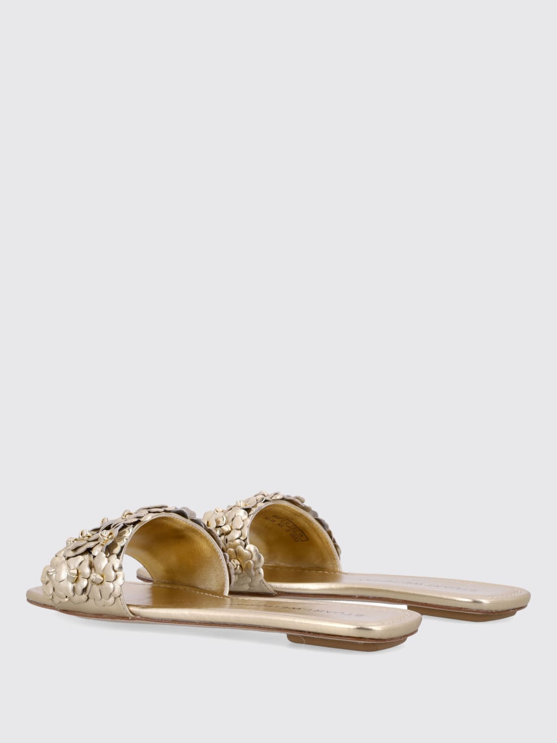 STUART WEITZMAN FLAT SANDAL: Flat shoes woman Stuart Weitzman, Gold - Img 3