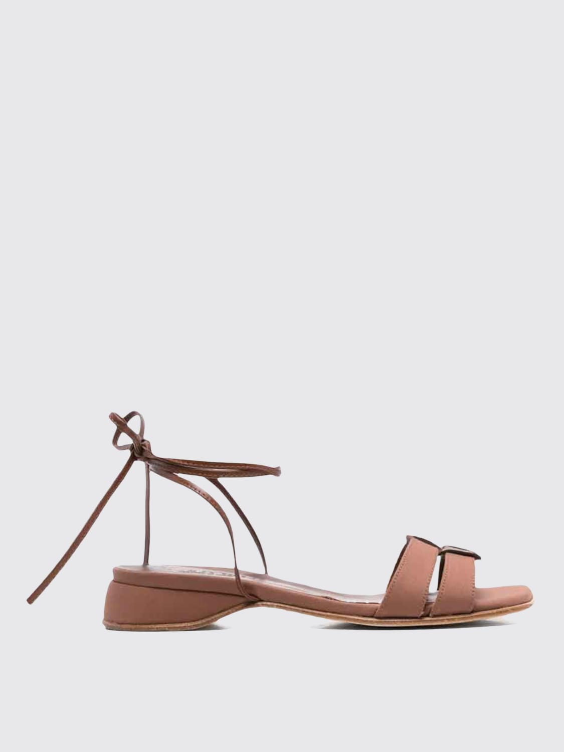 HEREU FLAT SANDALS: Shoes woman Hereu, Brown - Img 1