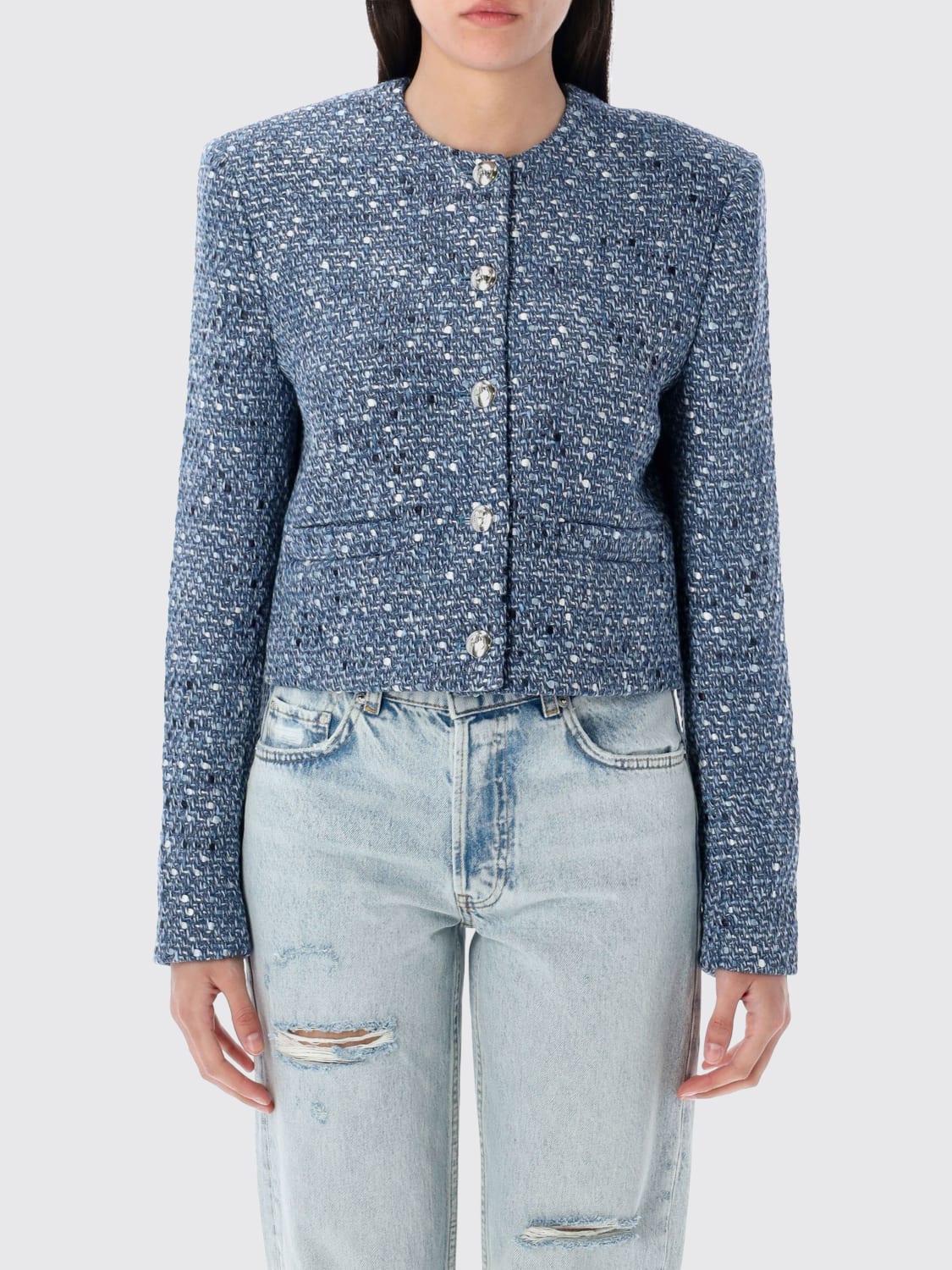 ANINE BING BLAZER: Jacket woman Anine Bing, Blue - Img 1