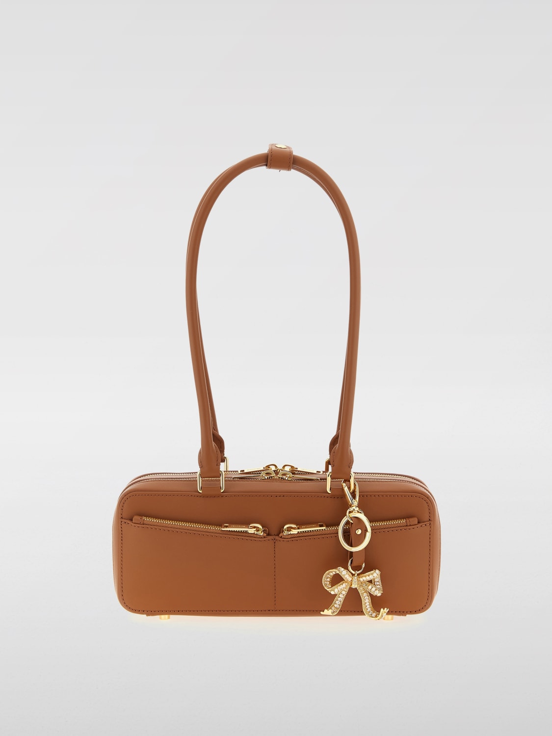 SELF-PORTRAIT SHOULDER BAG: Shoulder bag woman Self-portrait, Brown - Img 1