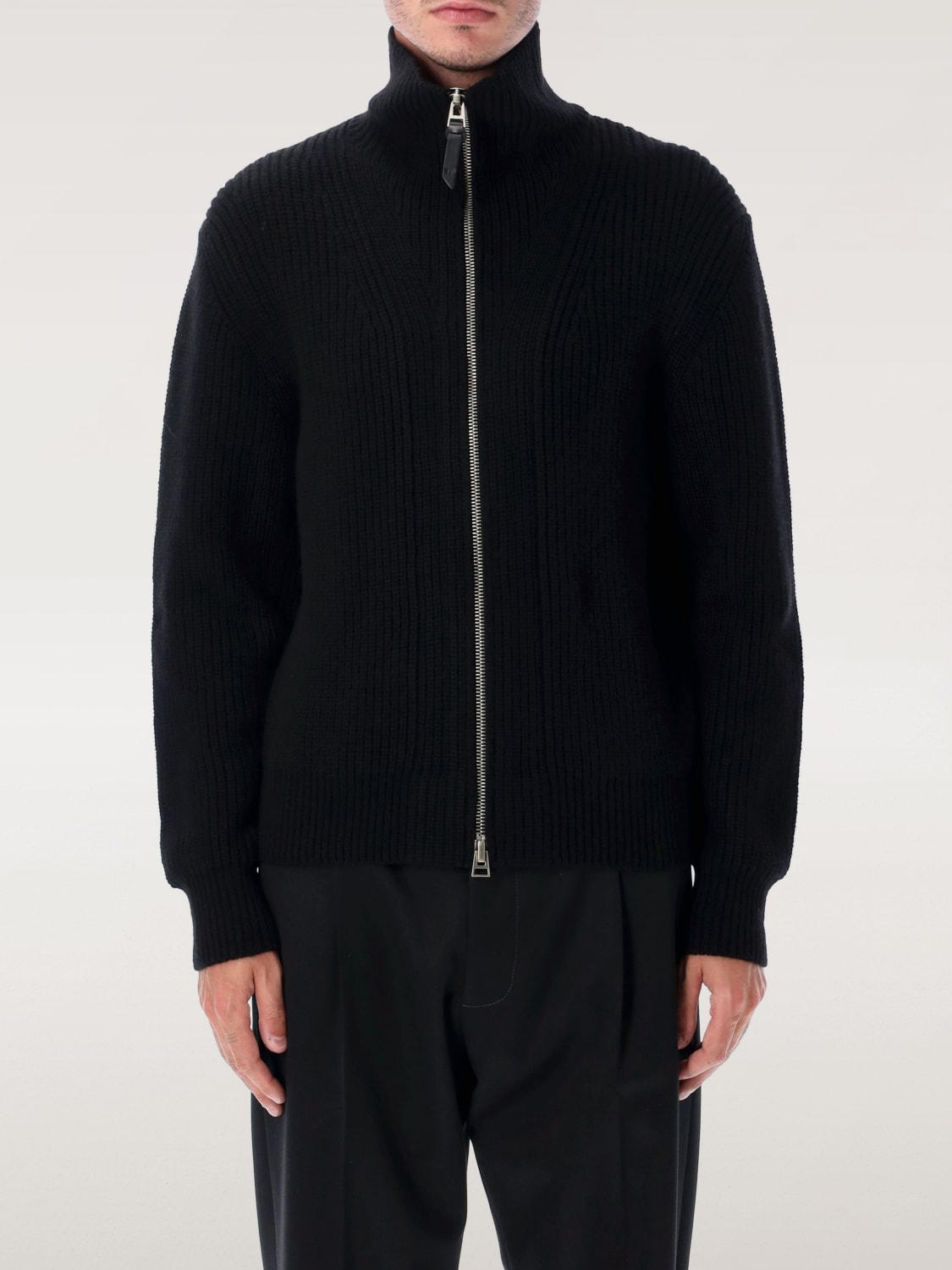 TOM FORD MAGLIA: Cardigan in mohair con zip Tom Ford, Nero - Img 1