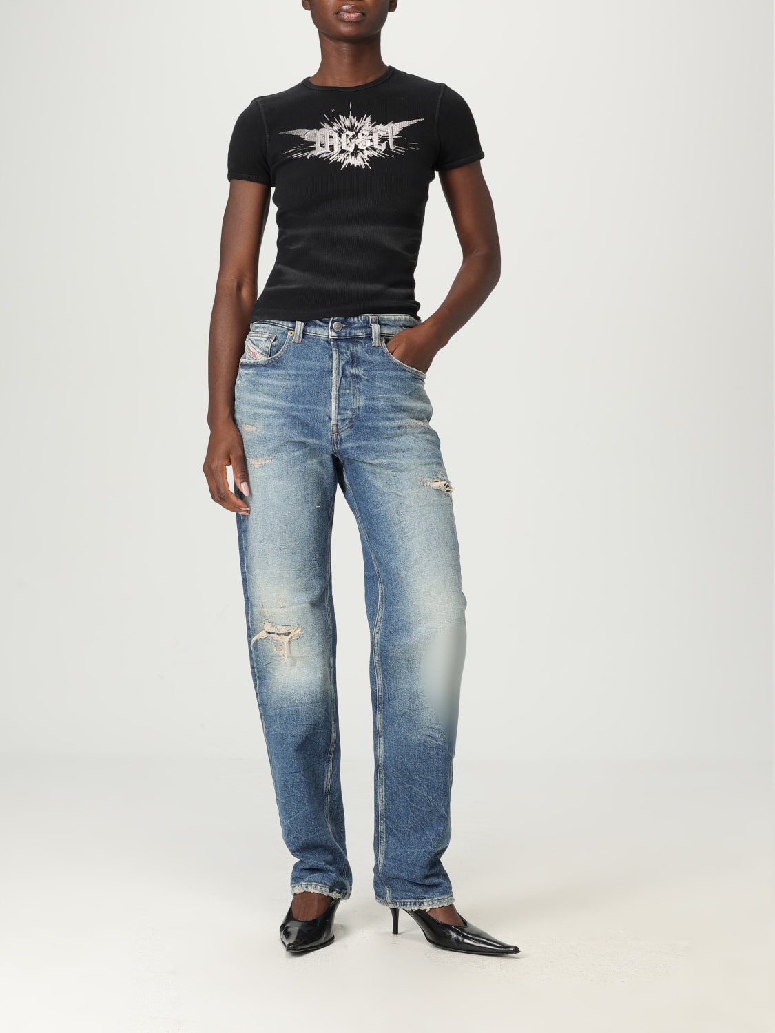 DIESEL JEANS: Jeans femme Diesel, Bleu - Img 2