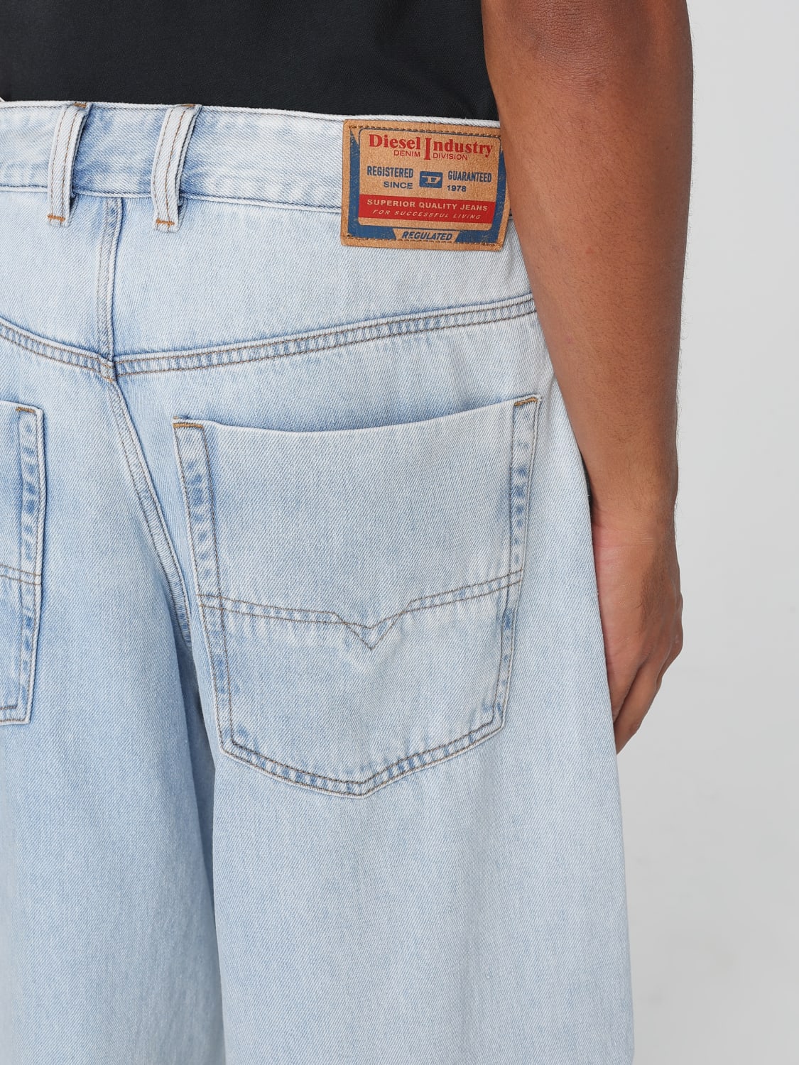 DIESEL JEANS: Jeans hombre Diesel, Azul Oscuro - Img 4