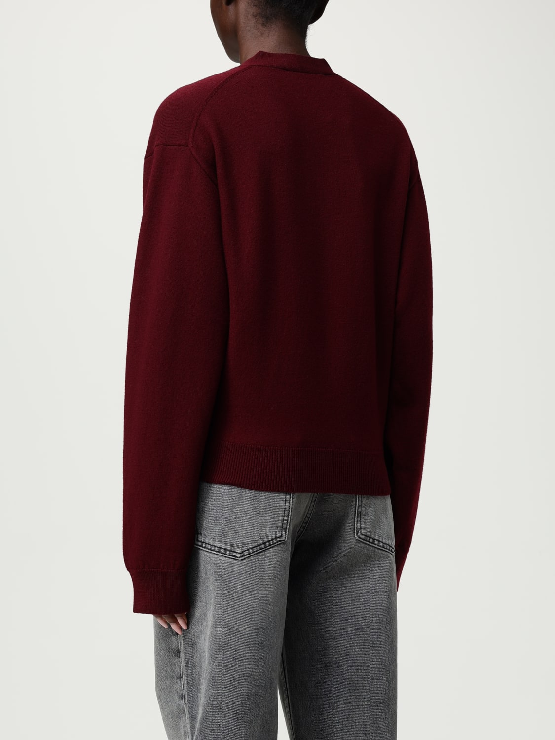 DSQUARED2 JUMPER: Cardigan woman Dsquared2, Burgundy - Img 2