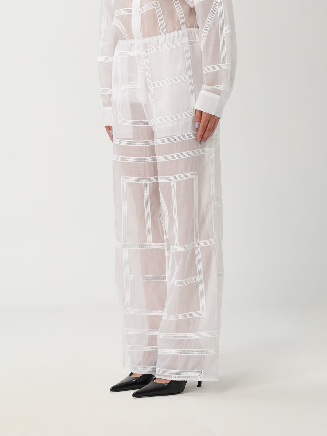 TOTEME PANTS: Pants woman Toteme, White - Img 4