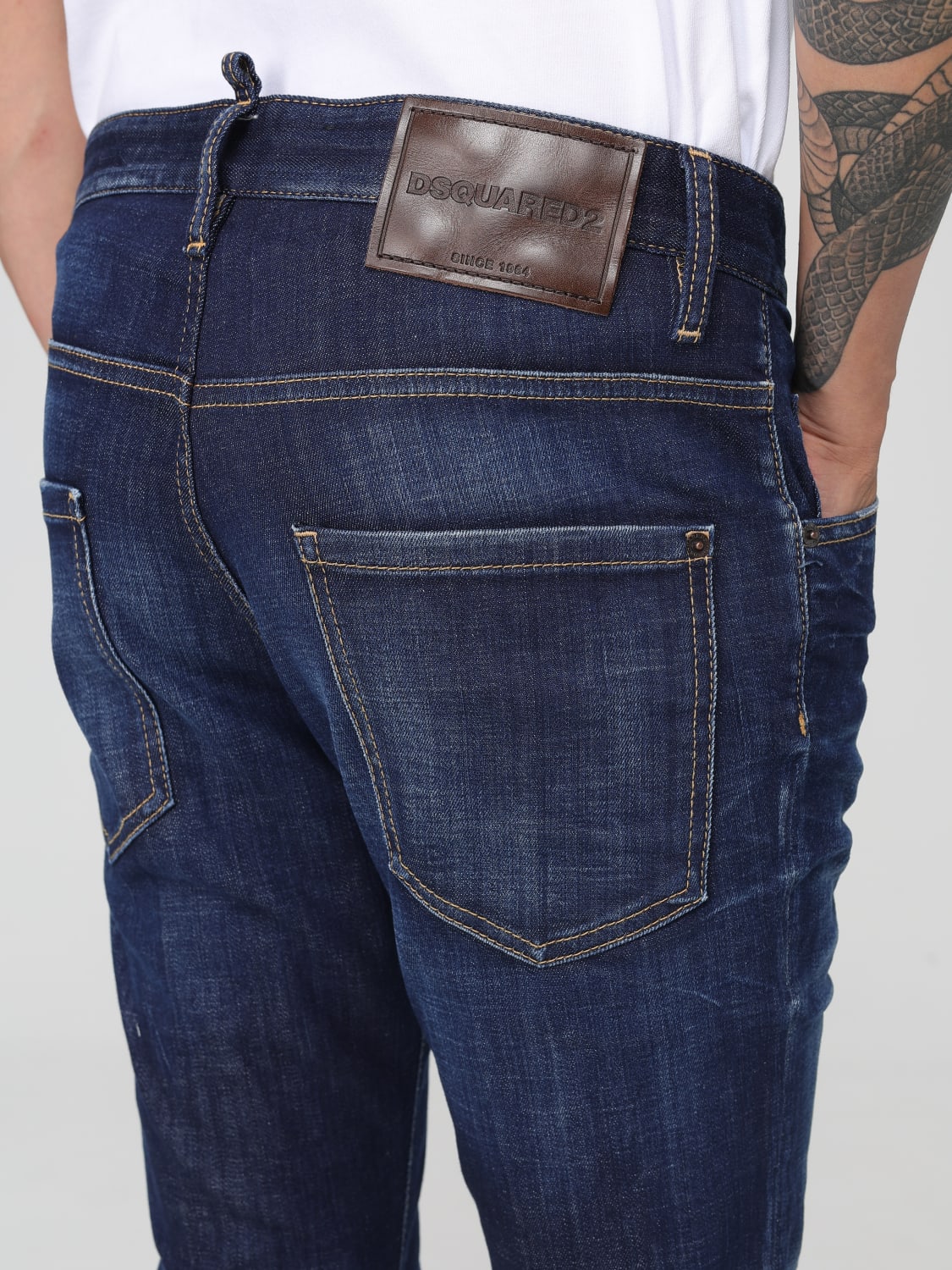 DSQUARED2 JEANS: Jeans herren Dsquared2, Blau - Img 4