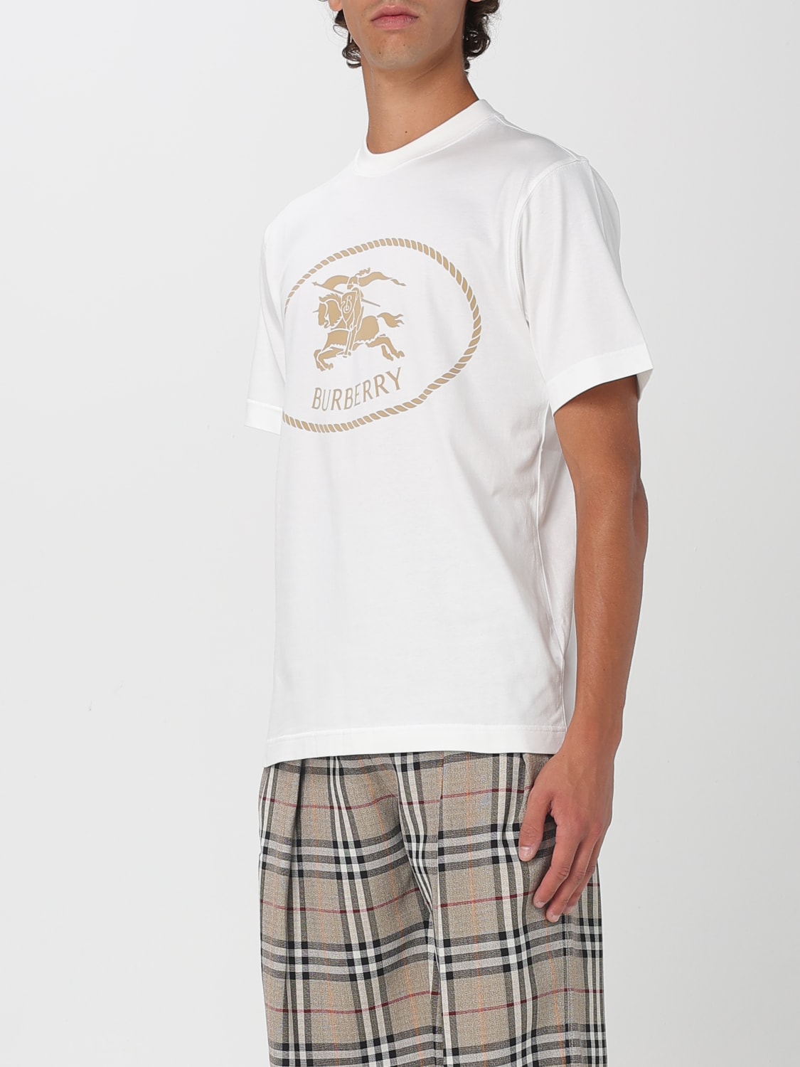 BURBERRY T-SHIRT: T-shirt men Burberry, White - Img 4