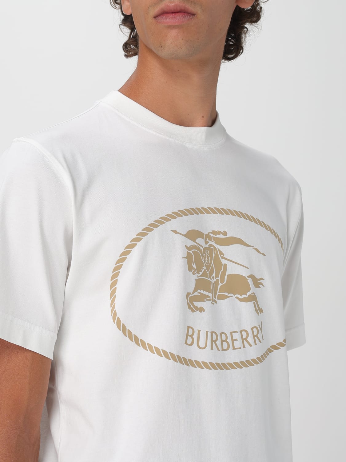 BURBERRY T-SHIRT: T-shirt men Burberry, White - Img 5