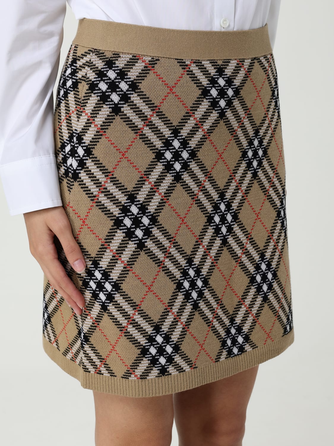 BURBERRY SKIRT: Skirt woman Burberry, Sand - Img 5
