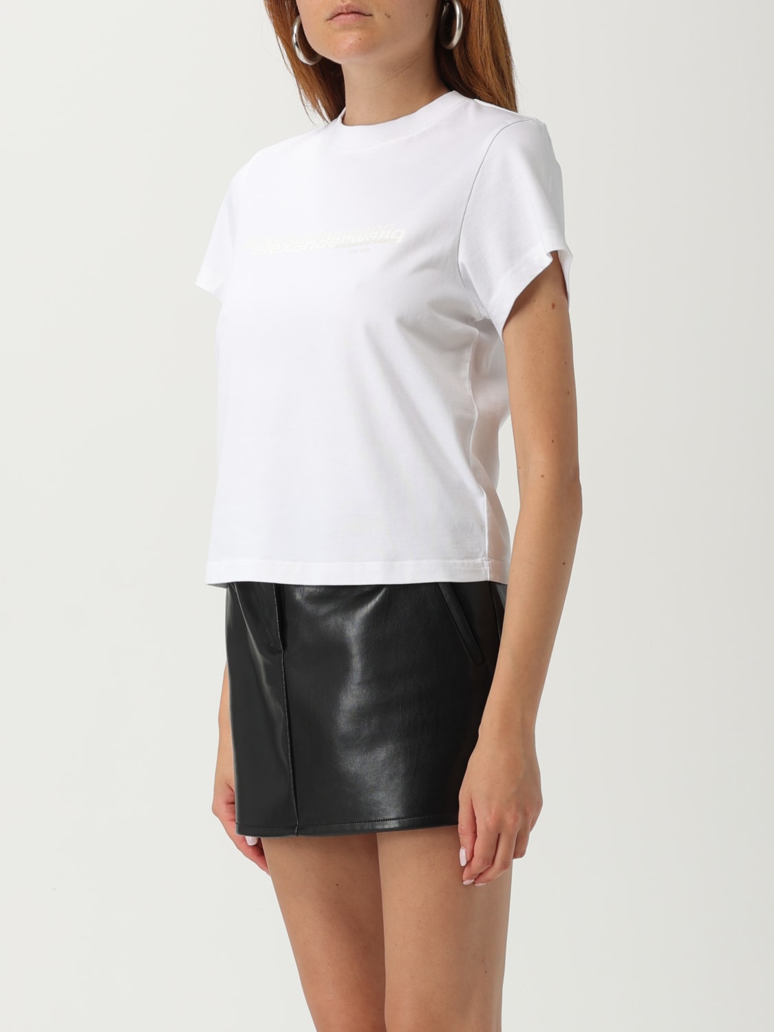 ALEXANDER WANG T恤: T恤 女士 Alexander Wang, 白色 - Img 4