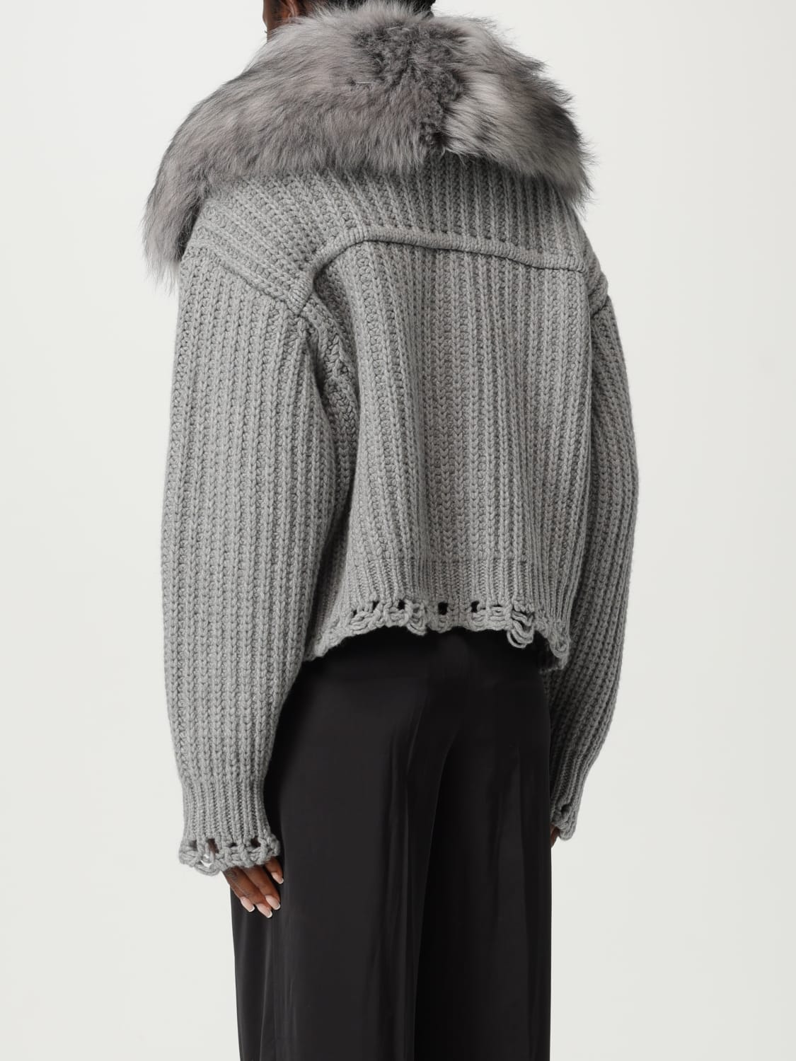 BLUMARINE SWEATER: Jacket woman Blumarine, Grey - Img 3